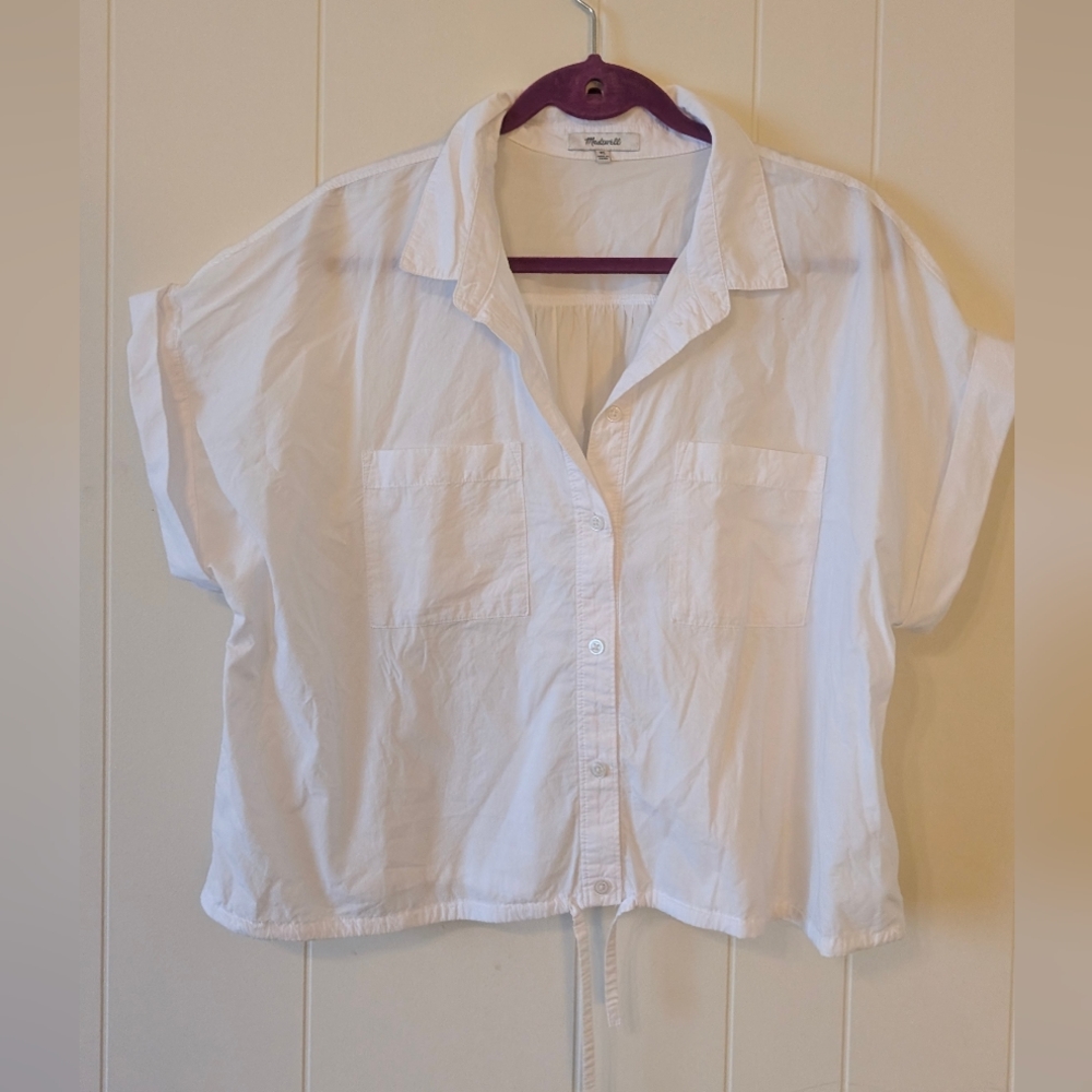 Madewell White Button Down Shirt